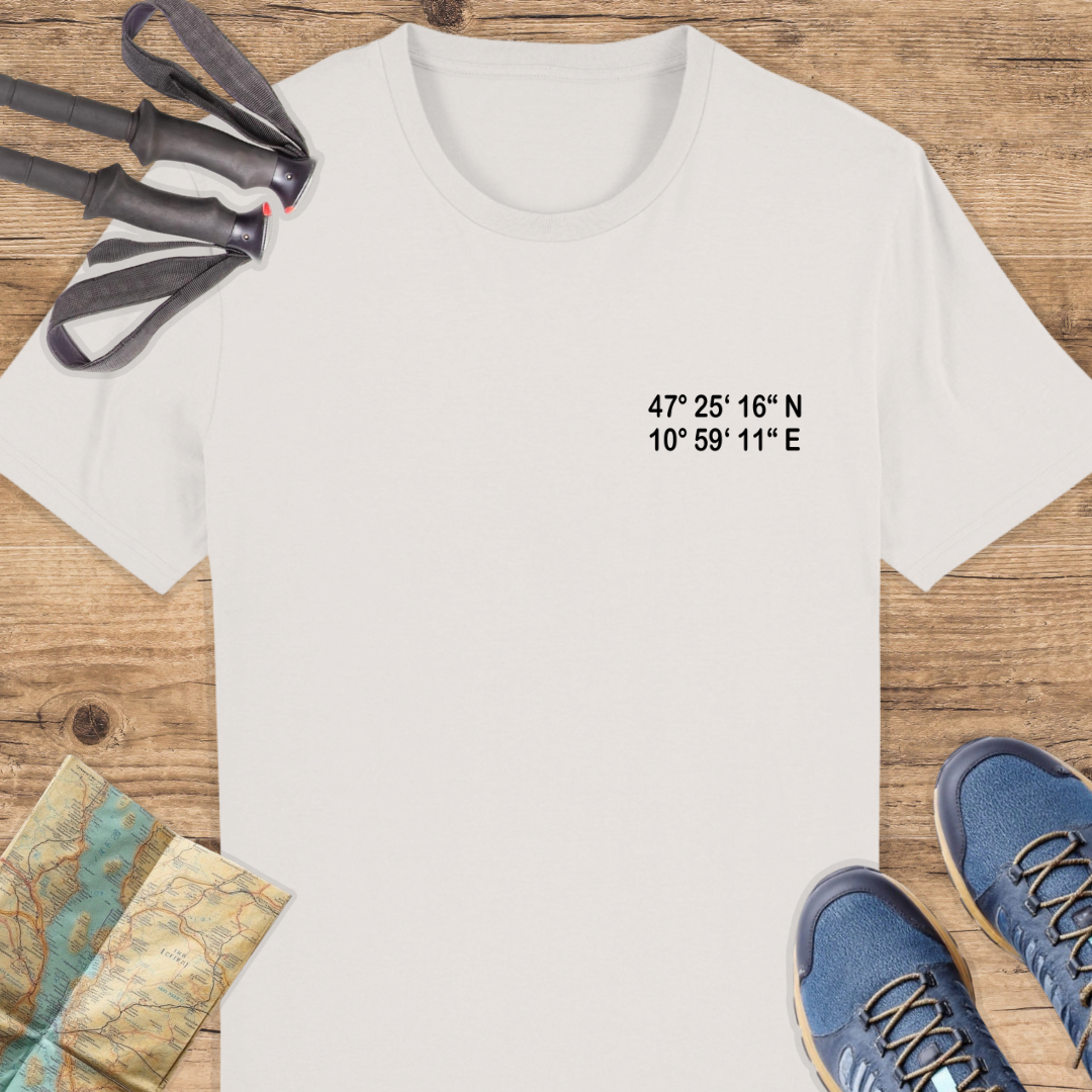 Unisex Bio T-Shirt Zugspitze, Backprint