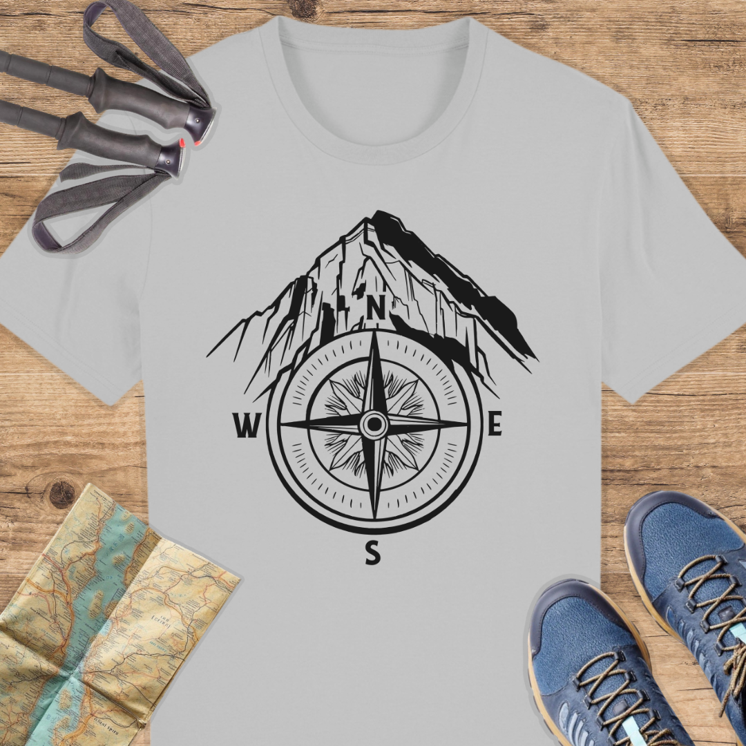 Unisex Bio T-Shirt Kompass Berge