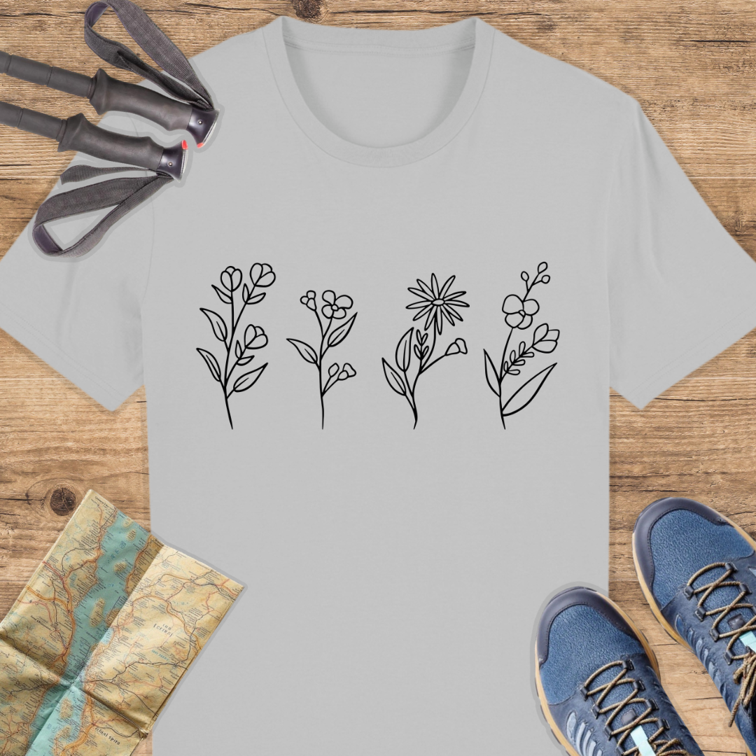 Unisex Bio T-Shirt Blumen
