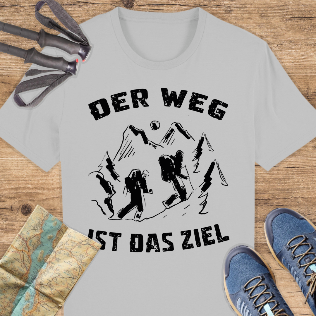 Unisex Bio T-Shirt Der Weg ist das ziel