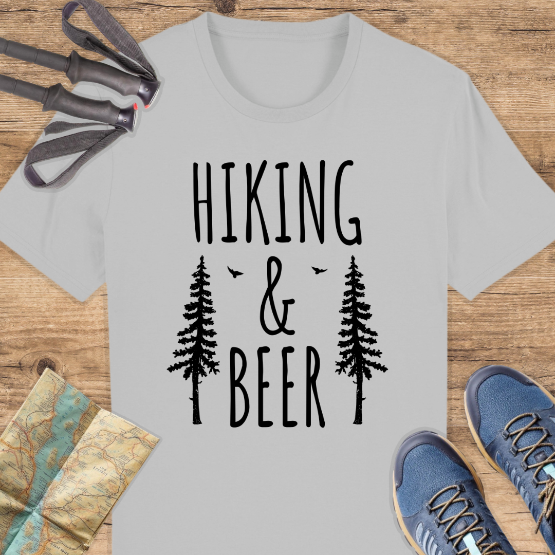 Unisex Bio T-Shirt Hiking and beer