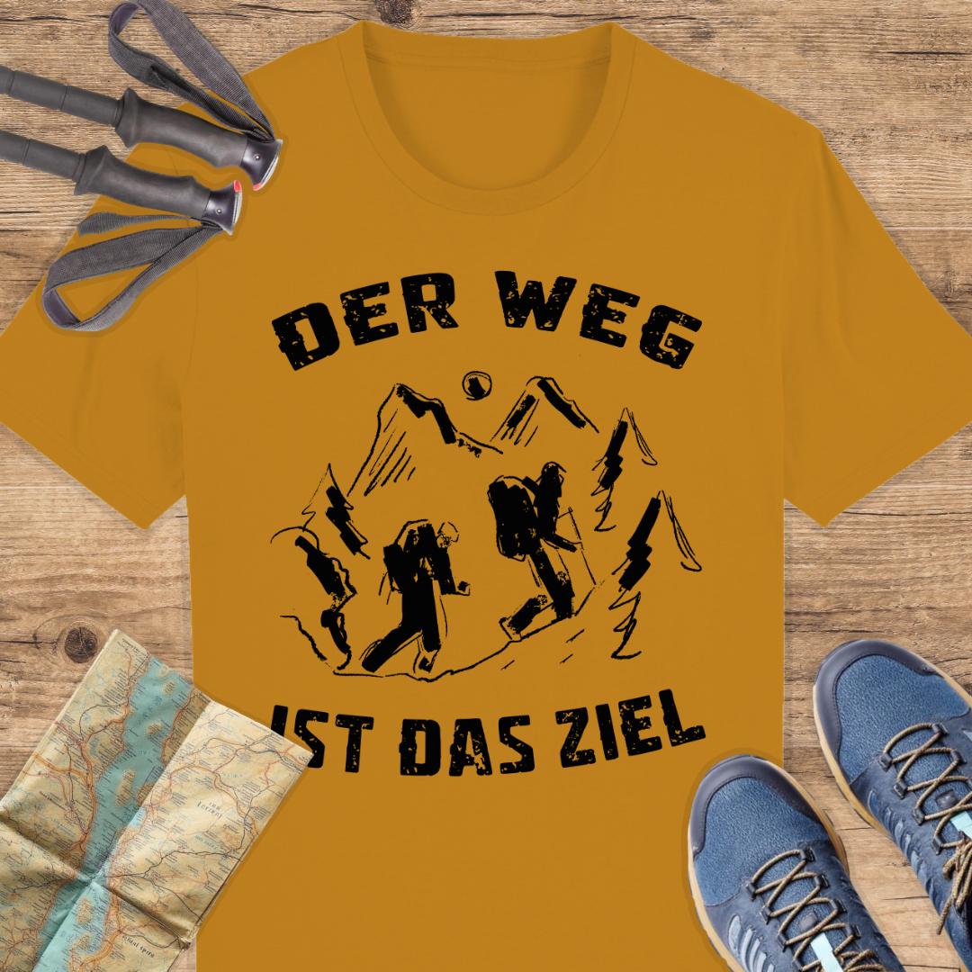Unisex Bio T-Shirt Der Weg ist das ziel