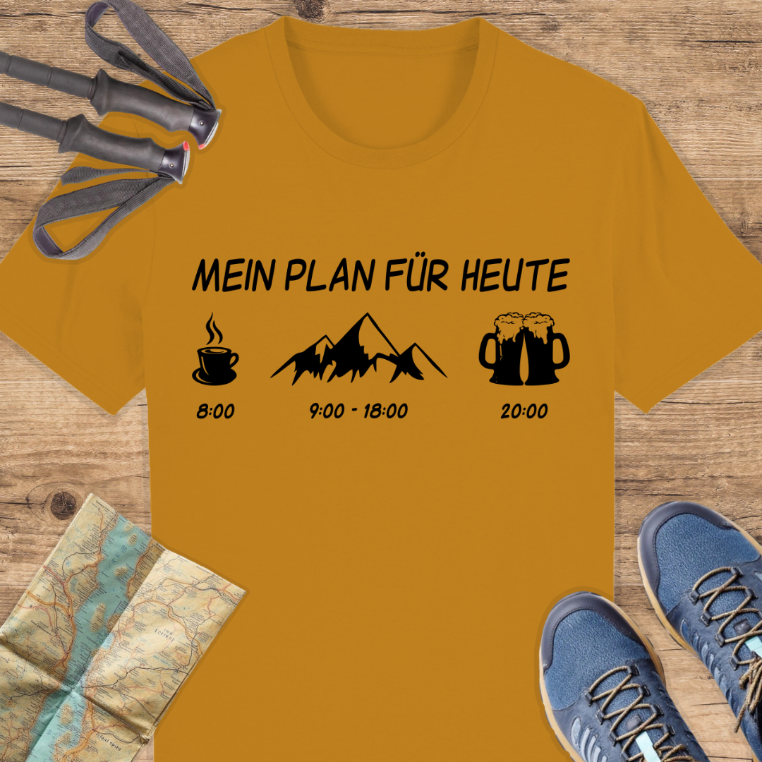 Unisex Bio T-Shirt Mein plan für heute