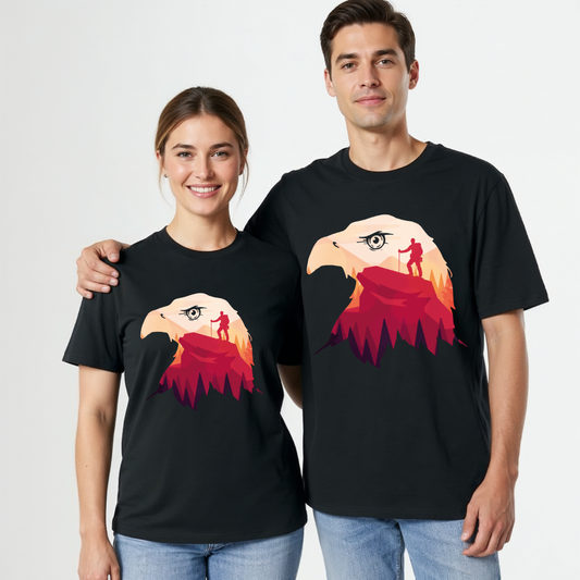 Unisex Bio T-Shirt Adler Wandern