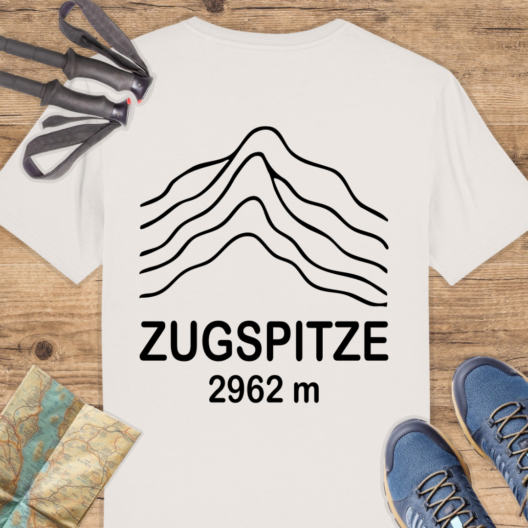 Unisex Bio T-Shirt Zugspitze, Backprint