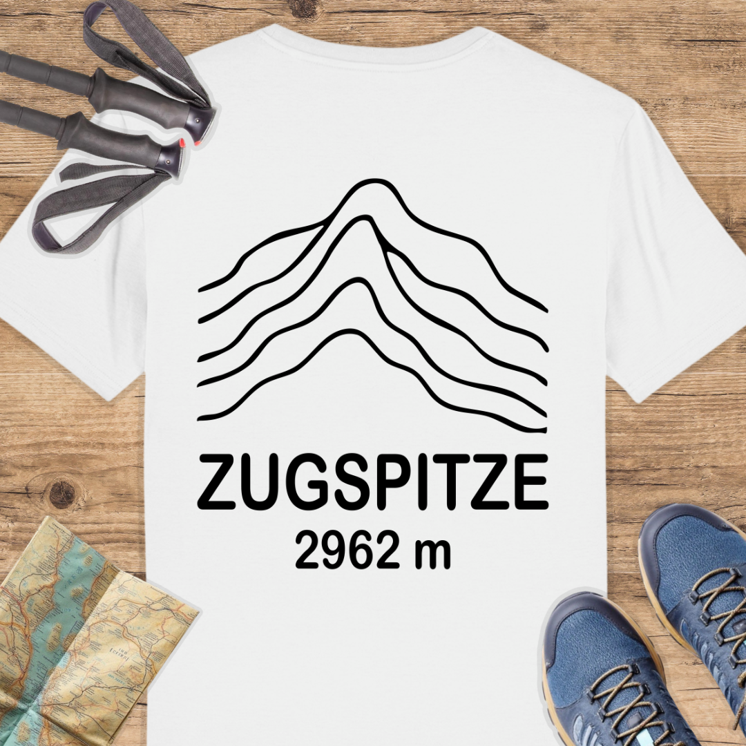 Unisex Bio T-Shirt Zugspitze, Backprint