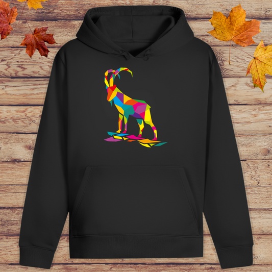 Hoodie Unisex Bunter Steinbock