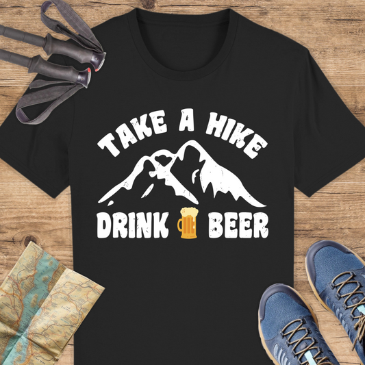 Unisex Bio T-Shirt Take a hike drink a beer