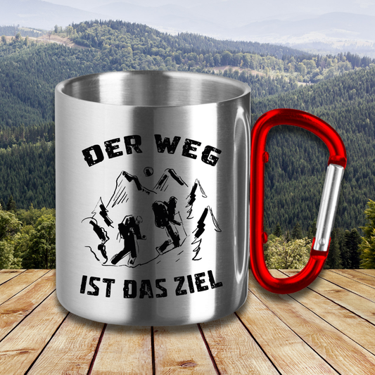 Edelstahltasse Der Weg ist das Ziel