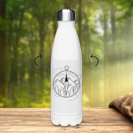 Edelstahl-Thermoflasche Kompass