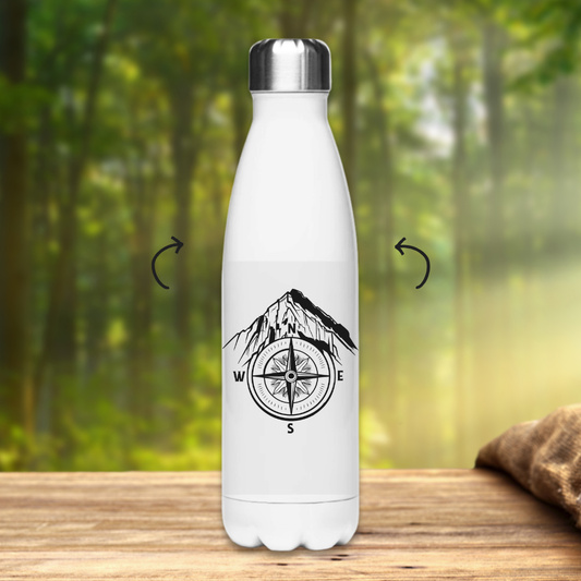 Edelstahl-Thermoflasche Kompass Berge