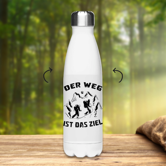 Edelstahl-Thermoflasche Der Weg ist das Ziel