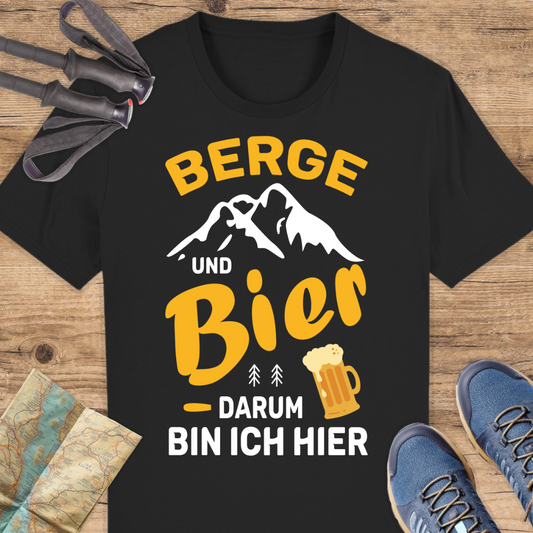 Unisex Bio T-Shirt Berge und Bier