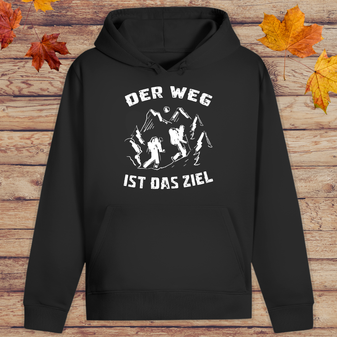 Hoodie Unisex Der Weg ist das Ziel