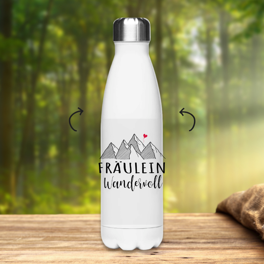 Edelstahl-Thermoflasche Fräulein Wandervoll
