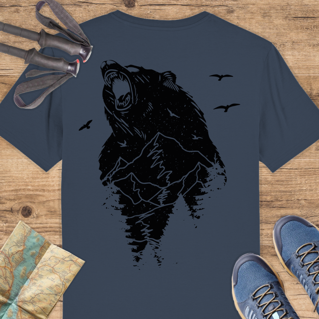Unisex Bio T-Shirt Bär Backprint