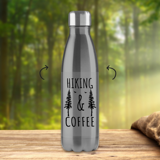 Edelstahl-Thermoflasche Hiking and Coffee