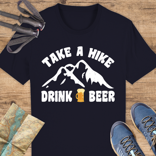 Unisex Bio T-Shirt Take a hike drink a beer