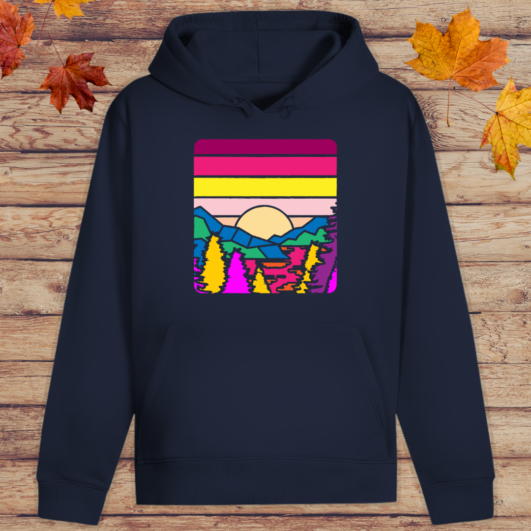 Hoodie Unisex Vintage Berge