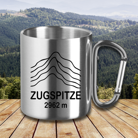Edelstahltasse Zugspitze