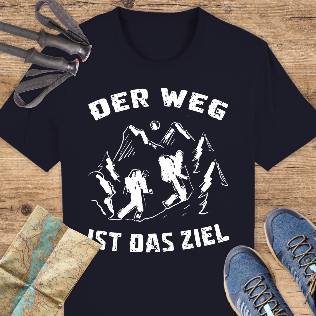 Unisex Bio T-Shirt Der Weg ist das ziel