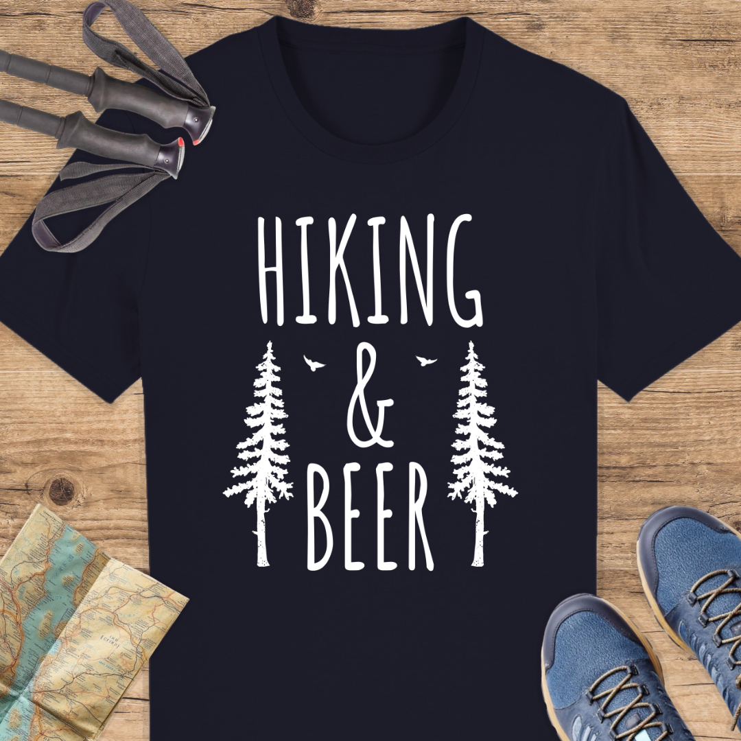 Unisex Bio T-Shirt Hiking and beer