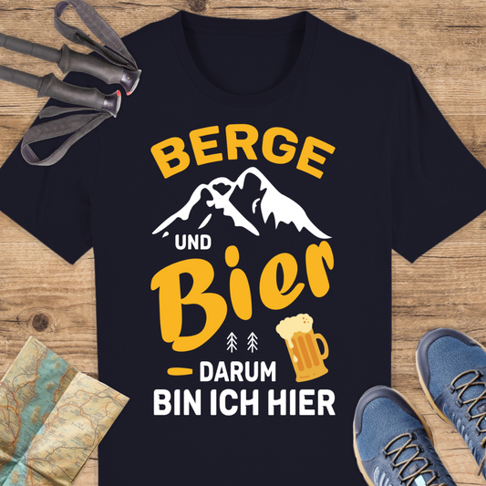 Unisex Bio T-Shirt Berge und Bier