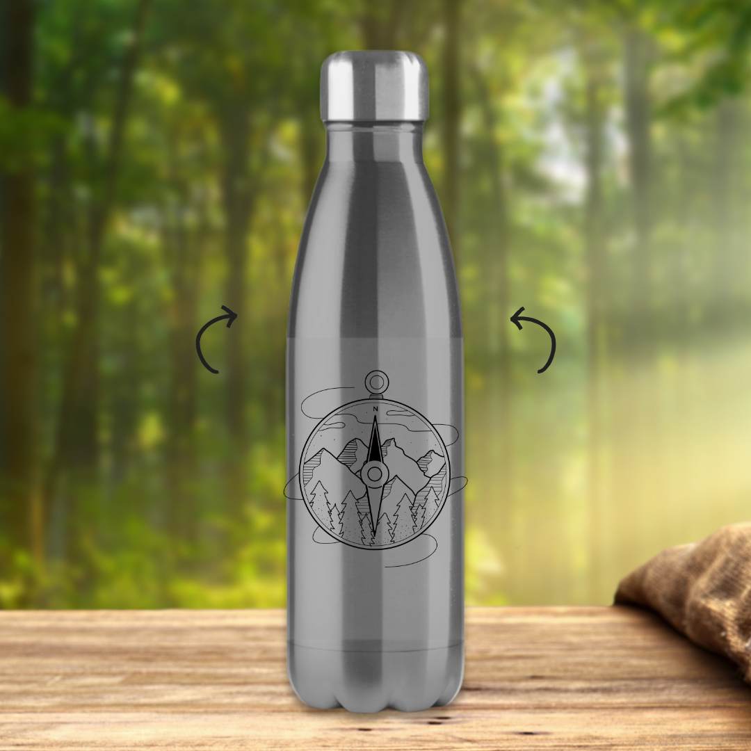 Edelstahl-Thermoflasche Kompass