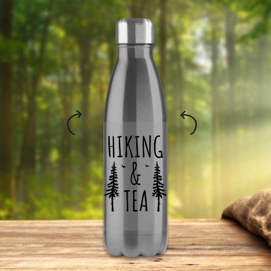 Edelstahl-Thermoflasche Hiking and Tea