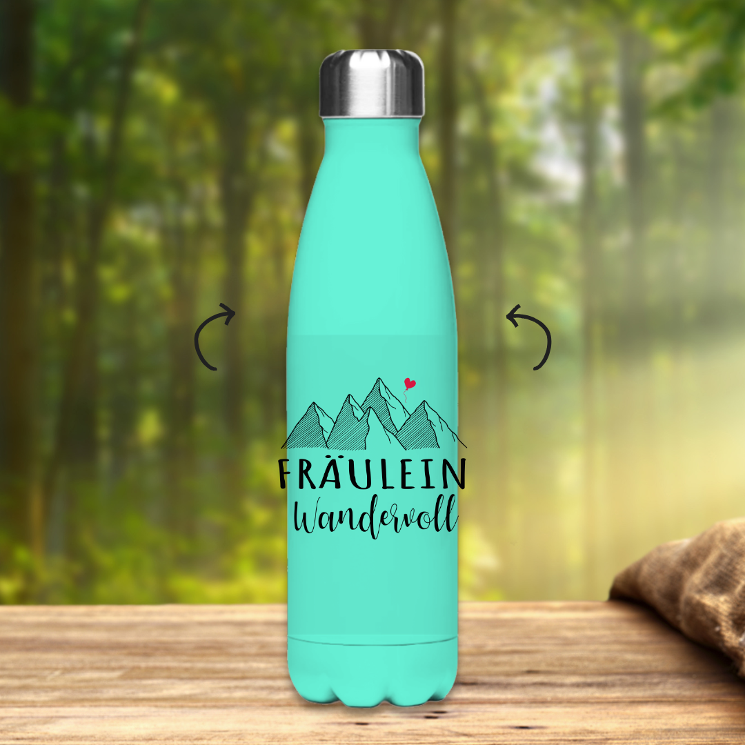 Edelstahl-Thermoflasche Fräulein Wandervoll