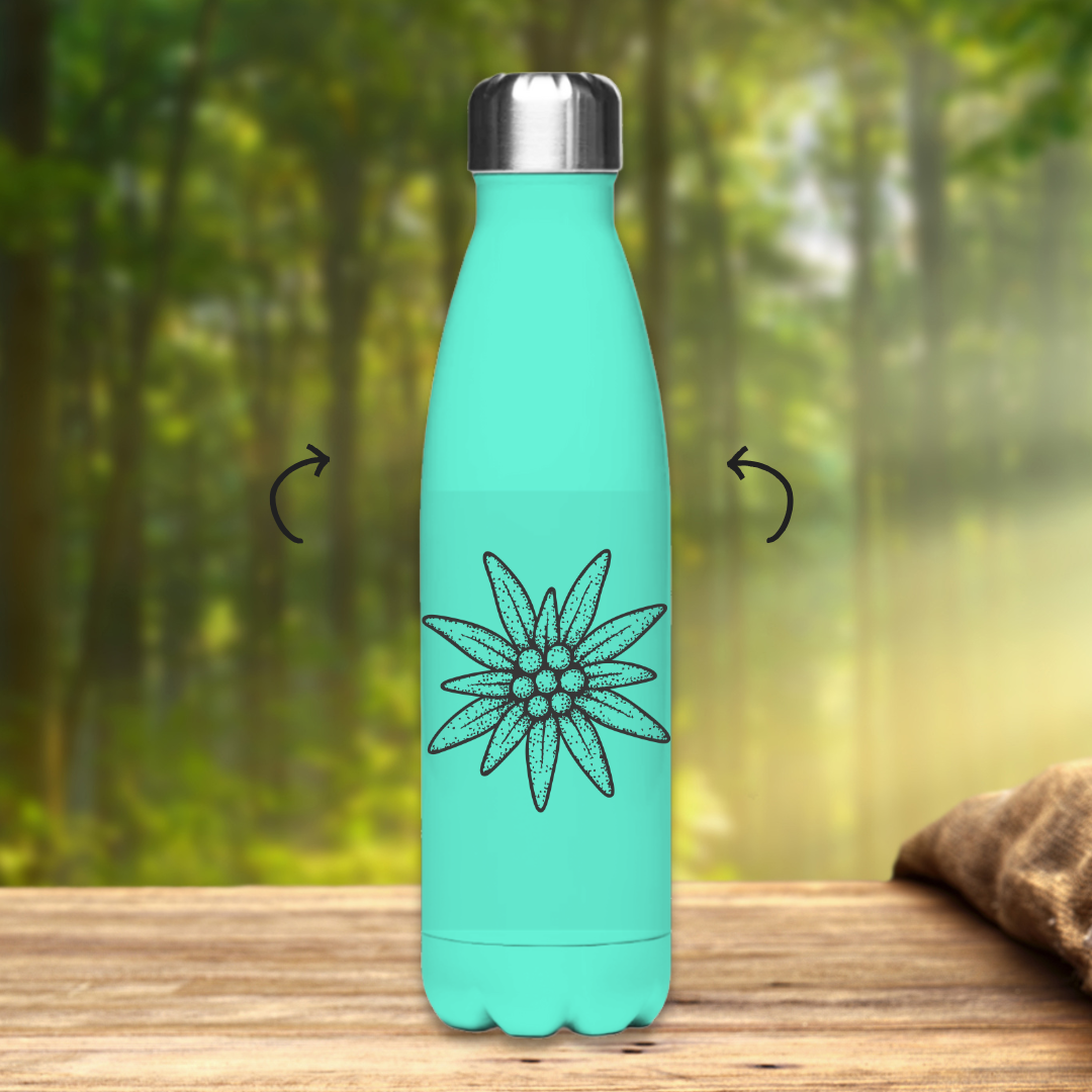 Edelstahl-Thermoflasche Edelweiß