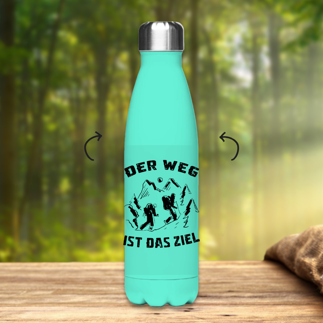 Edelstahl-Thermoflasche Der Weg ist das Ziel