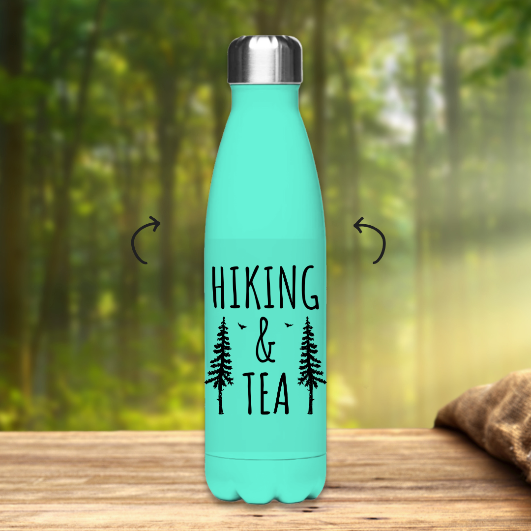 Edelstahl-Thermoflasche Hiking and Tea