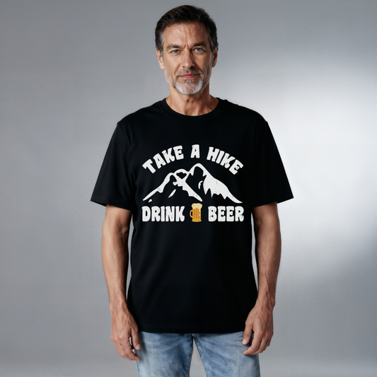 Unisex Bio T-Shirt Take a hike drink a beer