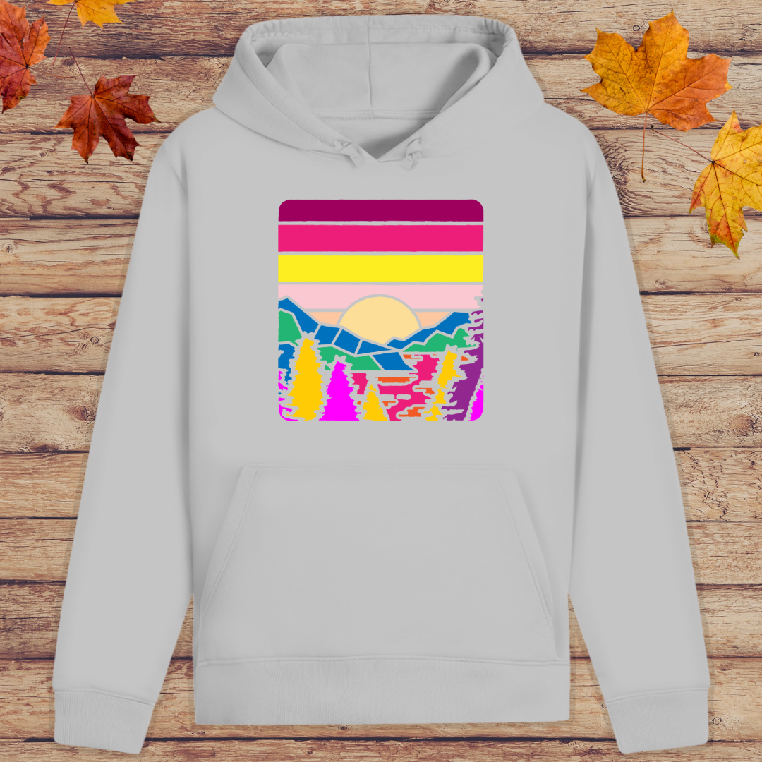 Hoodie Unisex Vintage Berge
