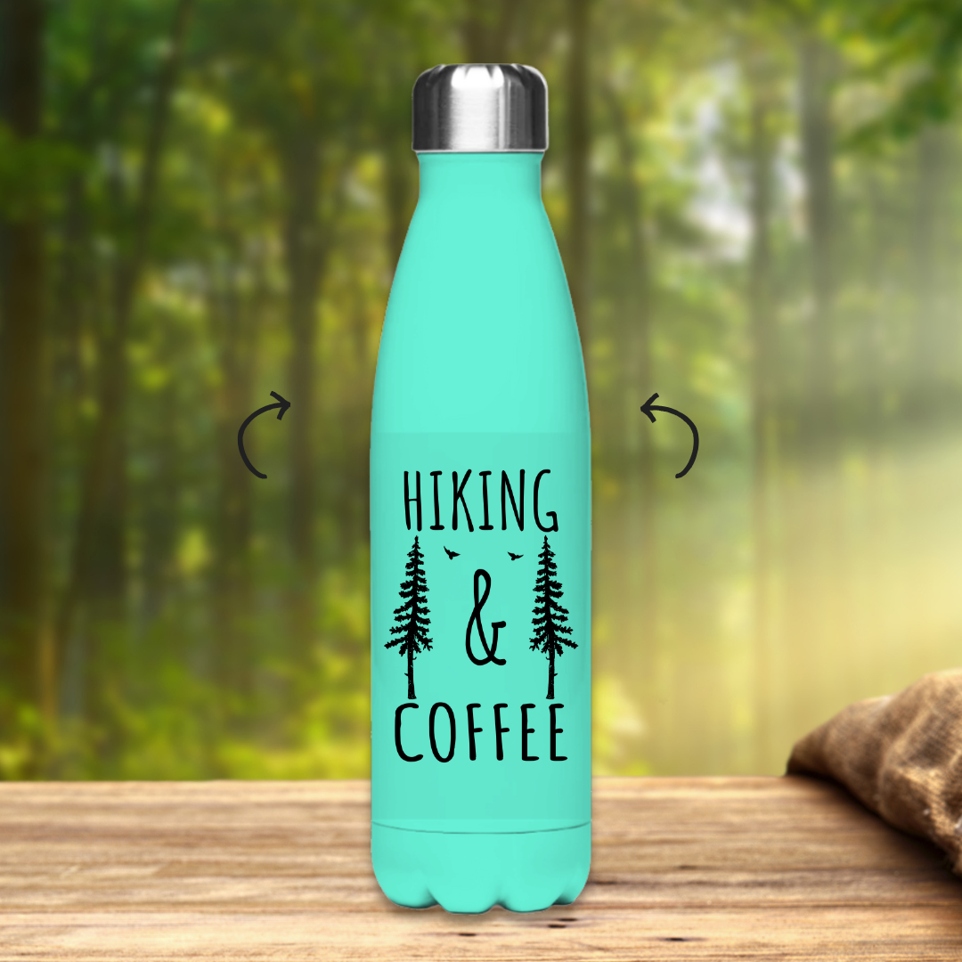 Edelstahl-Thermoflasche Hiking and Coffee