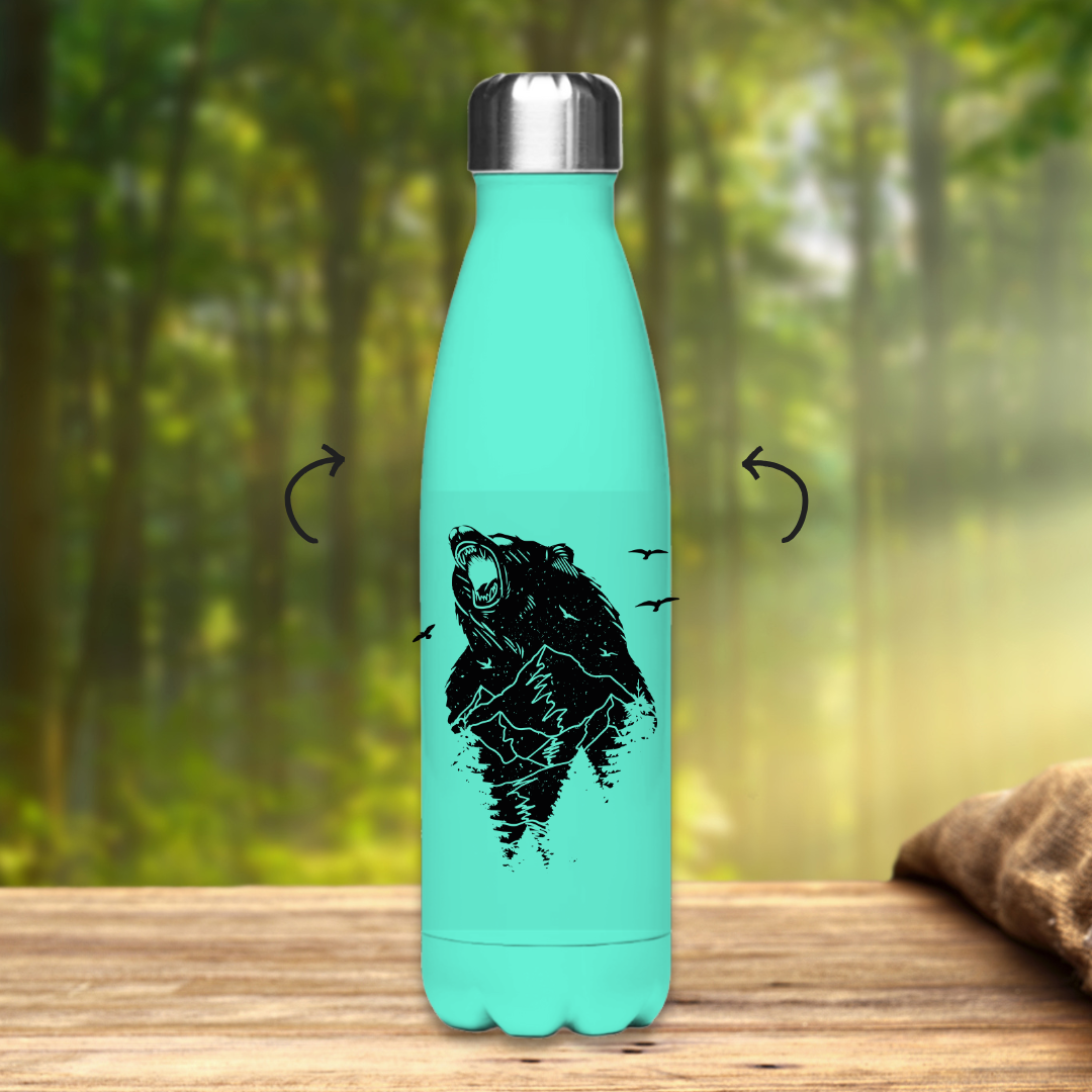 Edelstahl-Thermoflasche Bär