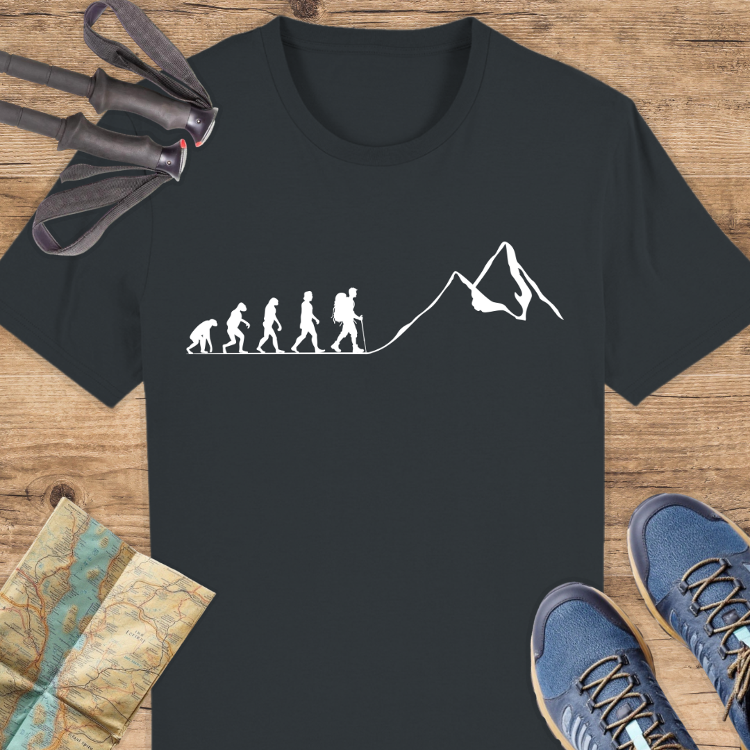 Unisex Bio T-Shirt Evolution Wandern