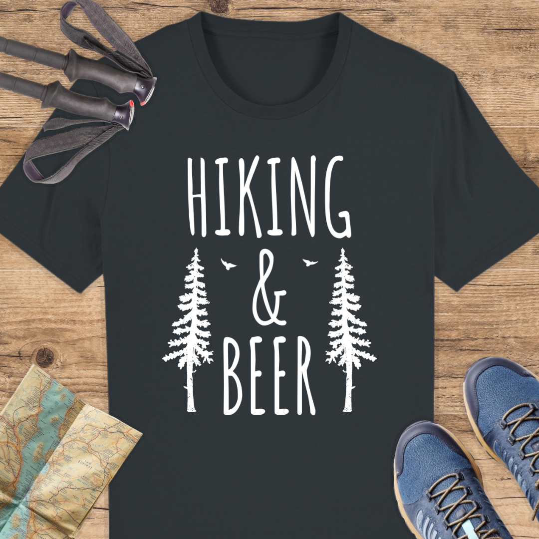 Unisex Bio T-Shirt Hiking and beer