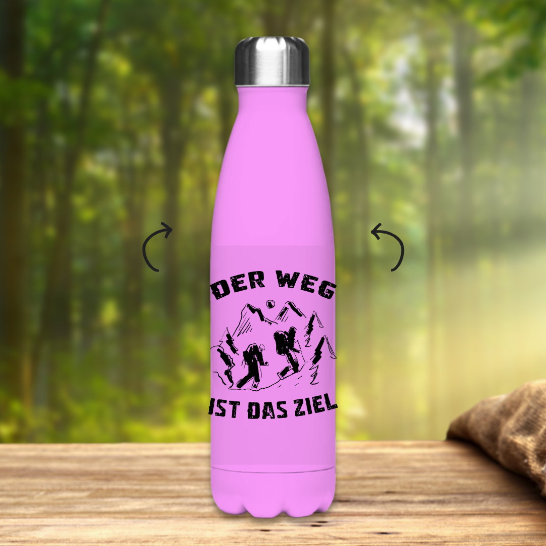 Edelstahl-Thermoflasche Der Weg ist das Ziel