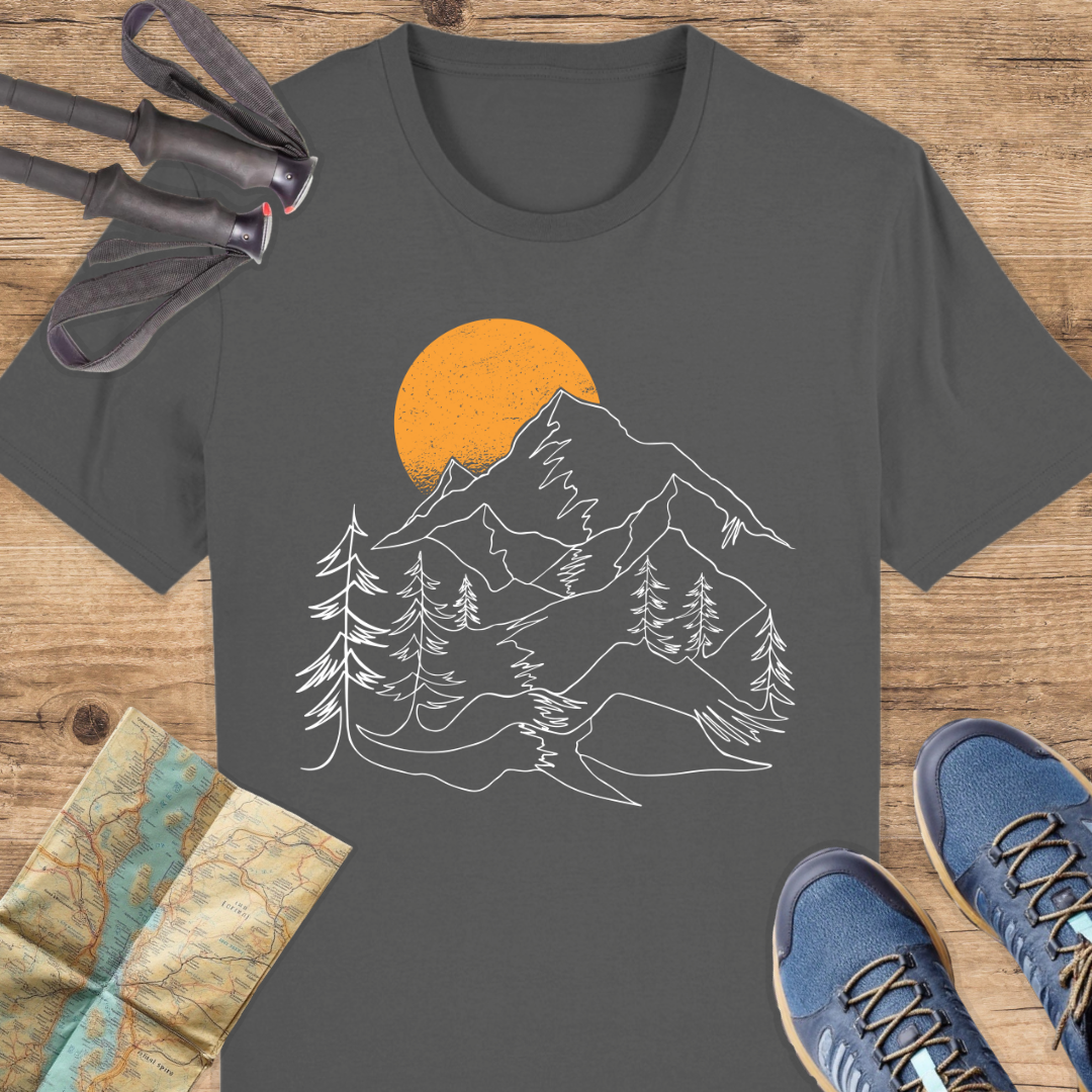 Unisex Bio T-Shirt Berge linien