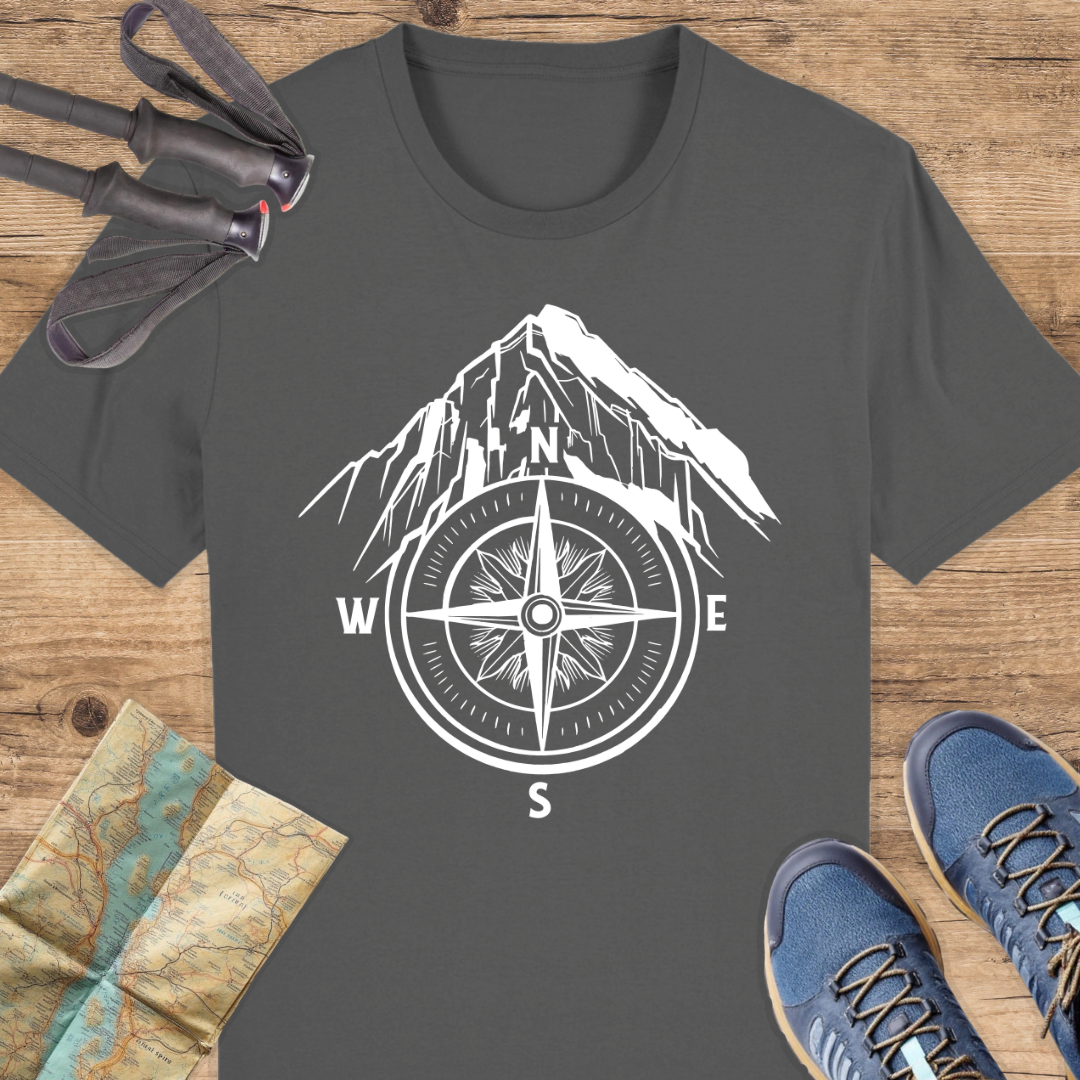 Unisex Bio T-Shirt Kompass Berge