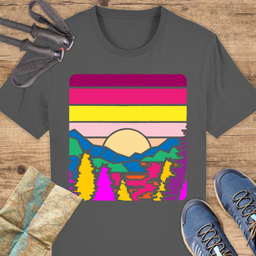 Unisex Bio T-Shirt Vintage berge