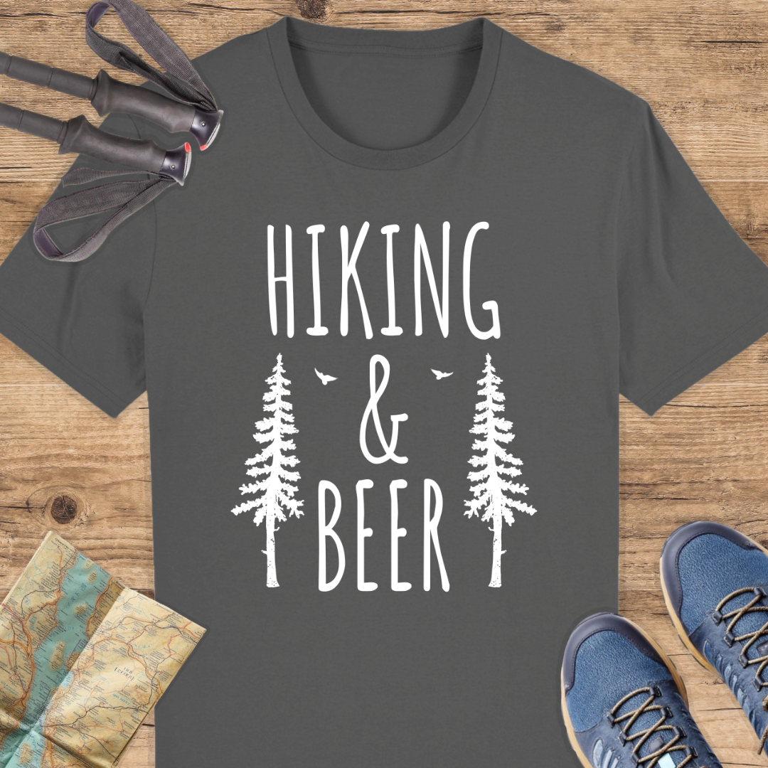 Unisex Bio T-Shirt Hiking and beer