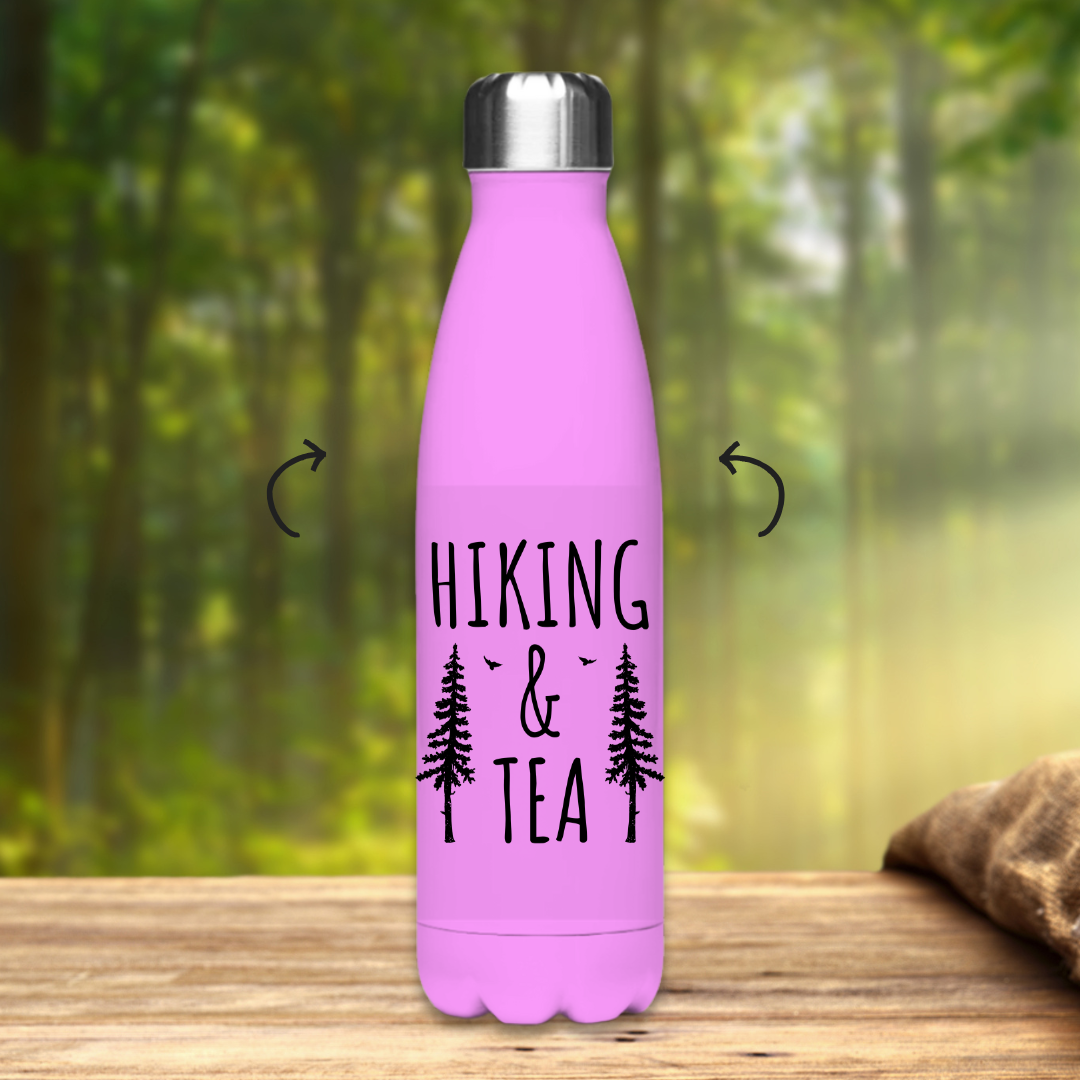 Edelstahl-Thermoflasche Hiking and Tea