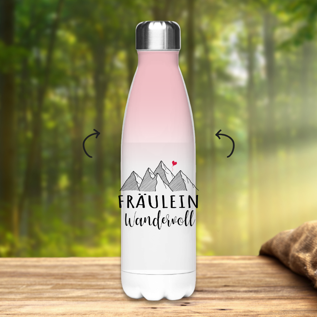 Edelstahl-Thermoflasche Fräulein Wandervoll