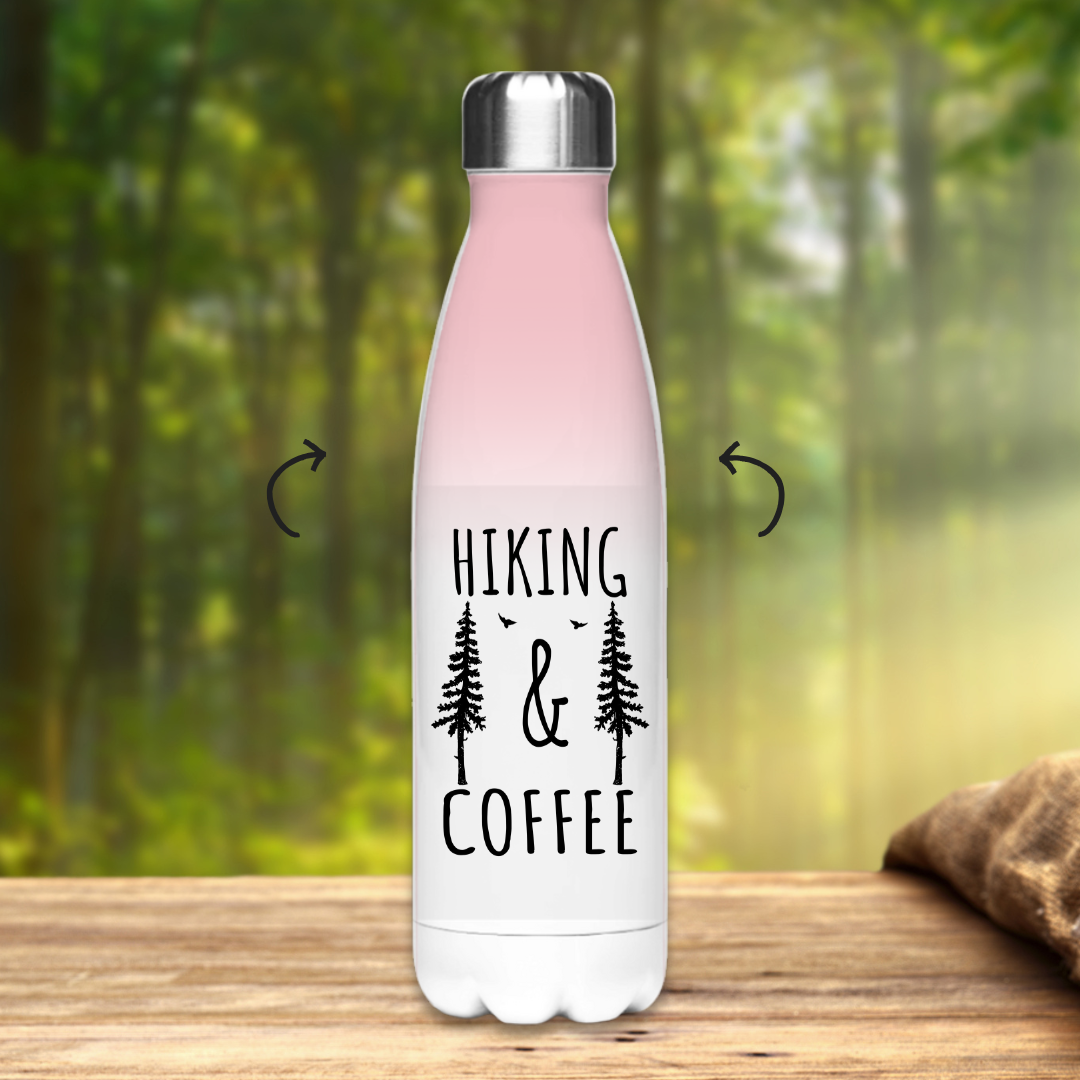 Edelstahl-Thermoflasche Hiking and Coffee