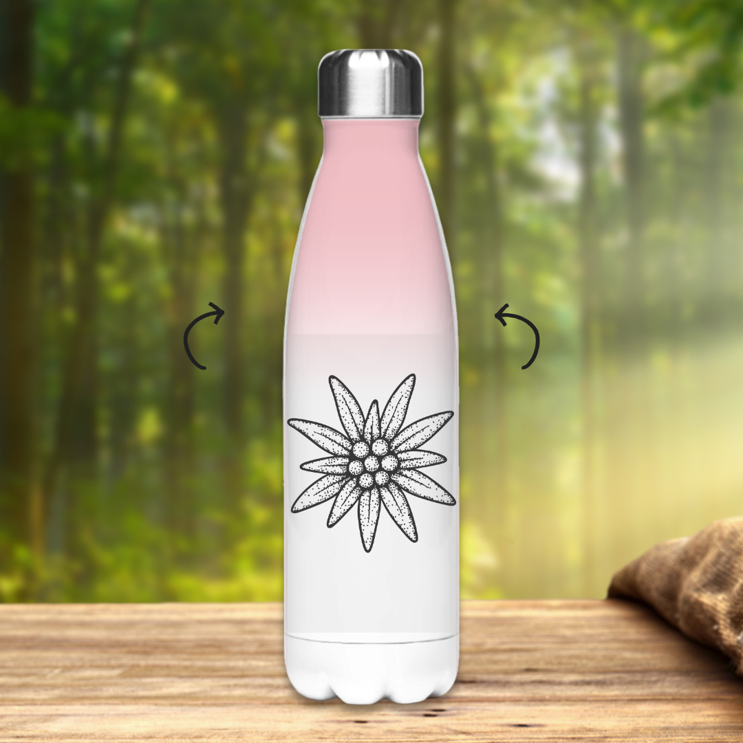 Edelstahl-Thermoflasche Edelweiß