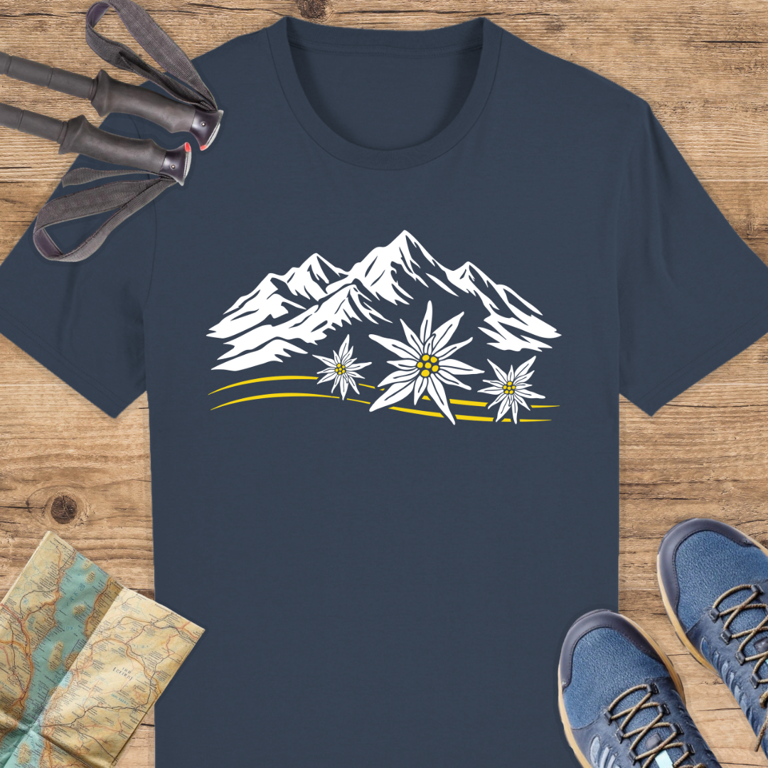 Unisex Bio T-Shirt Berge Edelweiß