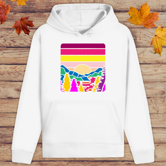 Hoodie Unisex Vintage Berge